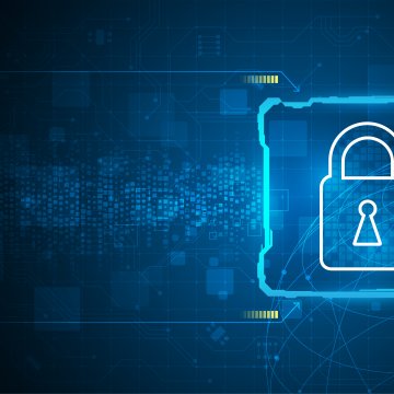 hotspot shield vpn services blue lock sign blue background